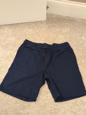 Cat & Jack Boy's Navy Elastic Waist Chino Shorts